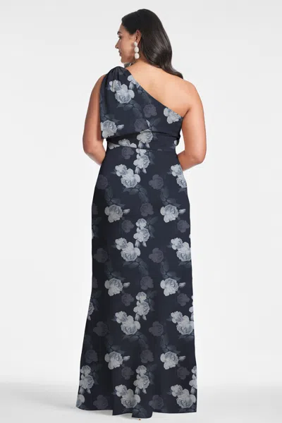 Sachin & Babi Chelsea Gown In Midnight Glacial Rose
