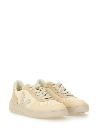 Veja Leather V-90 Sneakers In White