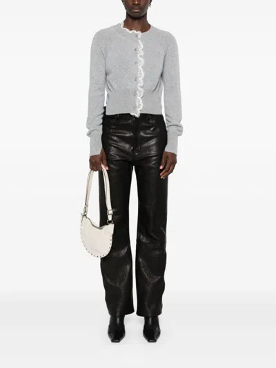 Ermanno Scervino Lace-trim Cashmere Cardigan