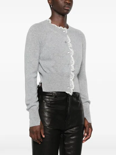 Ermanno Scervino Lace-trim Cashmere Cardigan