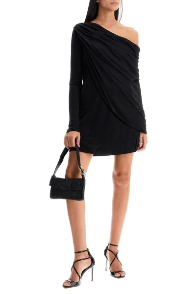 Shop Giuseppe Di Morabito Gathered Jersey Mini Dress In