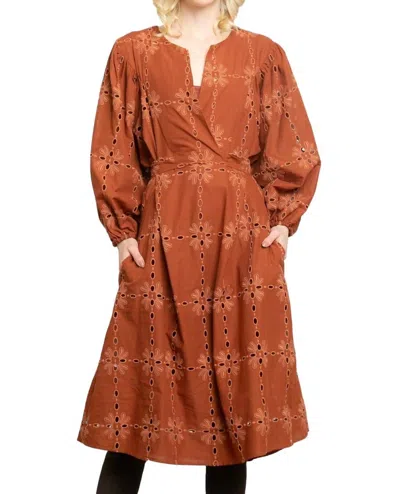 Eva Franco Florence Midi Dress In Multi