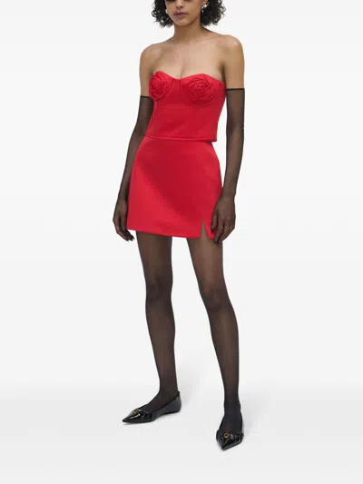 Marc Jacobs Women Duchess Satin Skirt In Red