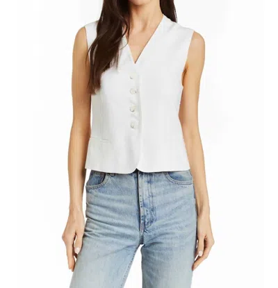 Drew Harper Vest In Ivory In Multi