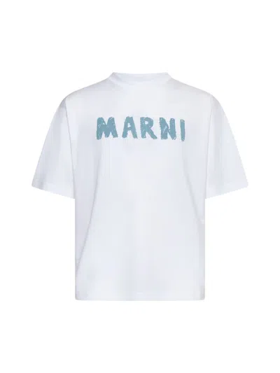 Shop Marni T-shirts And Polos In Lily White