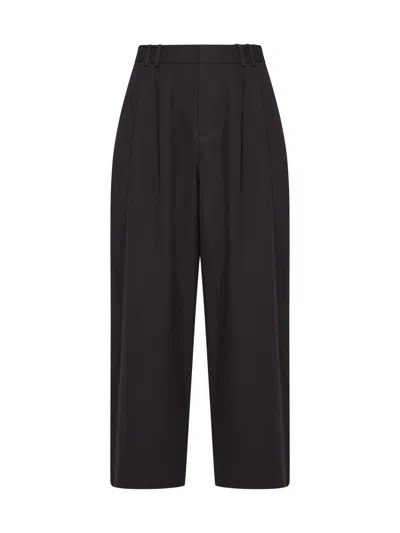 Shop Studio Nicholson Trousers In Espresso Brown