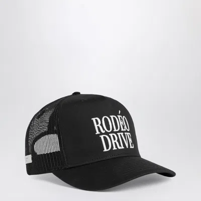 1989 Studio Rodeo Drive Trucker Cap In Black