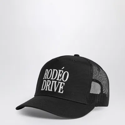 1989 Studio Rodeo Drive Trucker Cap In Black