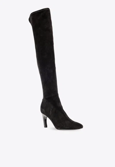 Tory Burch Women's High Heel Over The Knee Boots In Black