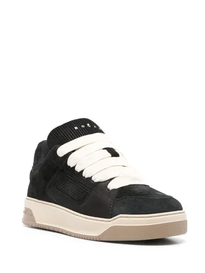 Hogan Sneakers Lace-up Padded Collar In Black