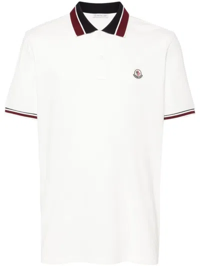 Shop Moncler Ss Polo Clothing In White