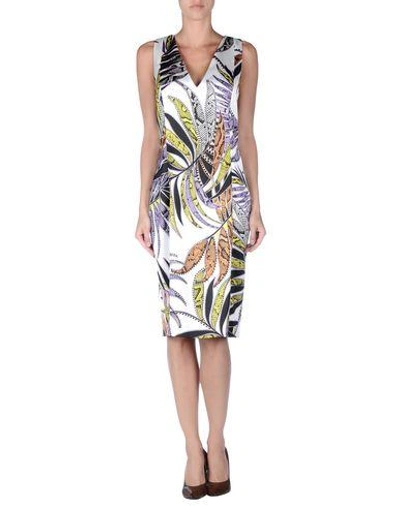 Shop Just Cavalli Knee-length Dress In White