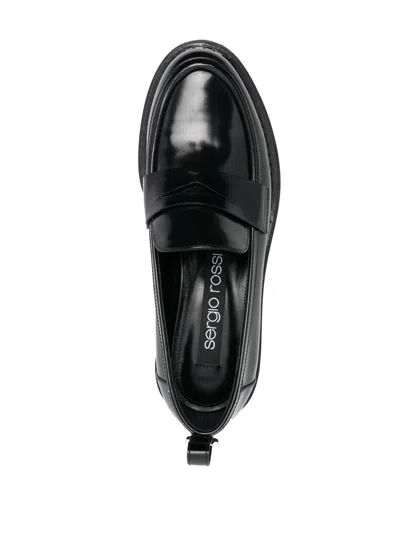 Shop Sergio Rossi Loavers Shoes In Black