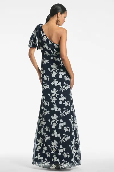 Sachin & Babi Chelsea Gown In Navy Venetia Petal