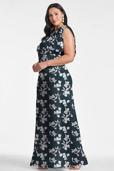 Sachin & Babi Chelsea Gown In Navy Venetia Petal