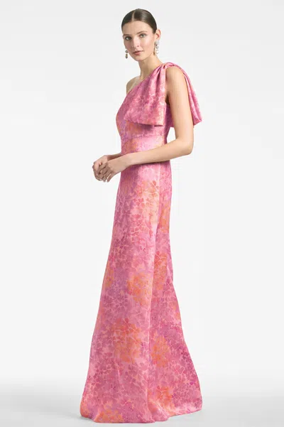 Shop Sachin & Babi Chelsea Gown In Pastel Sunset Hydrangea