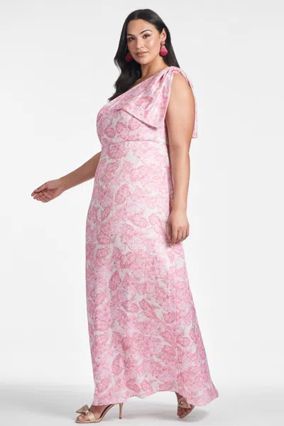 Shop Sachin & Babi Chelsea Gown In Rouge Damask Rose