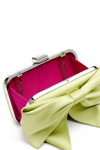 Sachin & Babi Cupids Clutch In Electric Lime