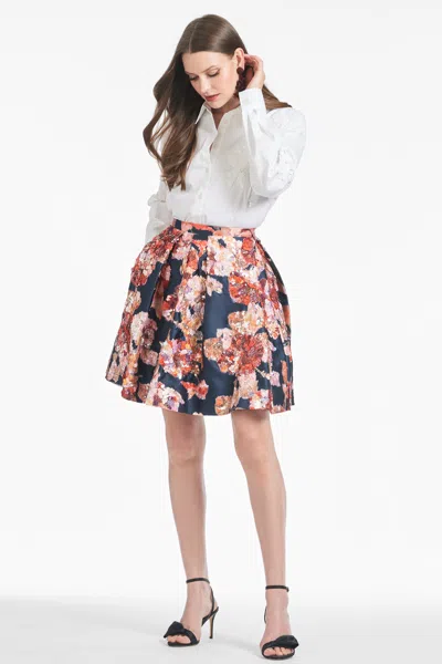 Sachin & Babi Eton Skirt In Bedford Bouquet