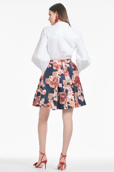Sachin & Babi Eton Skirt In Bedford Bouquet