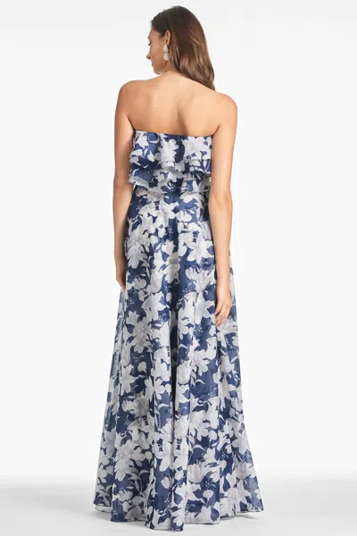 Sachin & Babi Frivolla Gown In Alto Blu Fiore