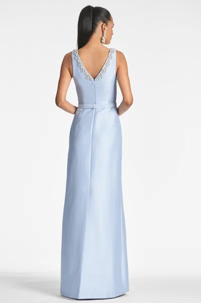 Sachin & Babi Garda Gown In Glacial Blue
