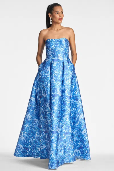 Sachin & Babi Giovanna Gown In Mediterranean Blooms