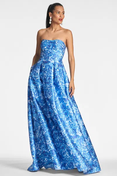 Sachin & Babi Giovanna Gown In Mediterranean Blooms