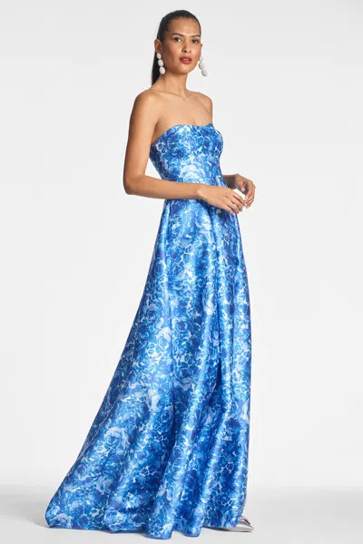 Sachin & Babi Giovanna Gown In Mediterranean Blooms