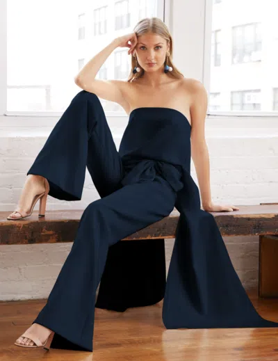 Sachin & Babi Haven Strapless High-low Blouse In Midnight