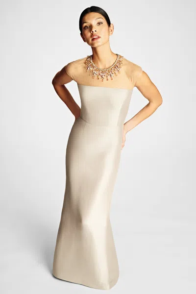 Sachin & Babi Irina Gown In Frosty Pewter