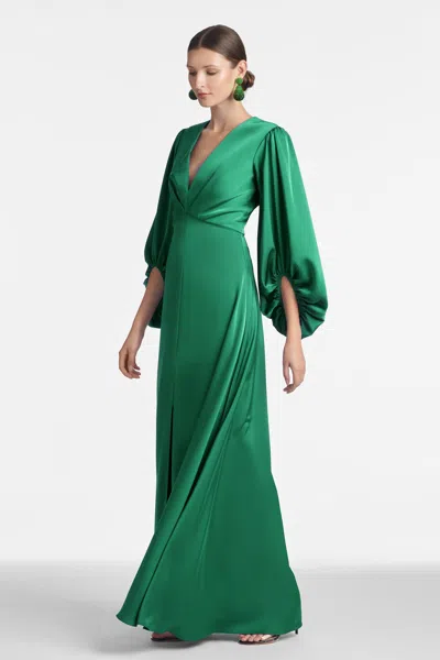 Sachin & Babi Jenny Gown In Emerald