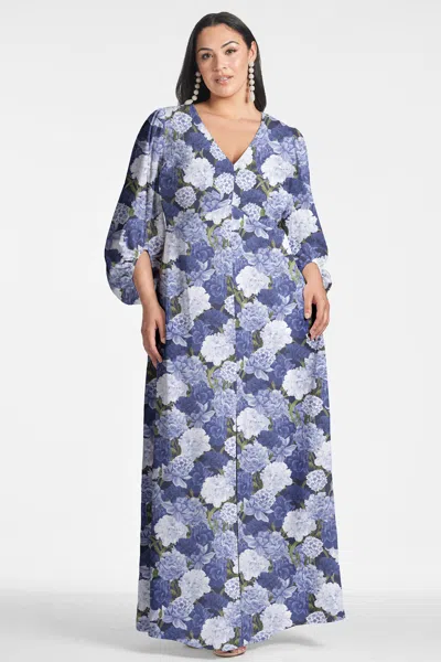 Sachin & Babi Jenny Floral-print Maxi Dress In Rosa Azurro