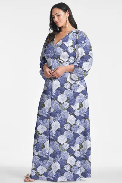 Sachin & Babi Jenny Floral-print Maxi Dress In Rosa Azurro
