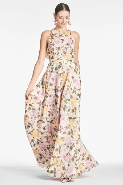 Sachin & Babi Kate Gown In Pink Lemonade Bouquet