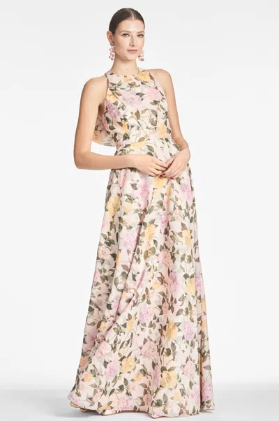 Sachin & Babi Kate Gown In Pink Lemonade Bouquet