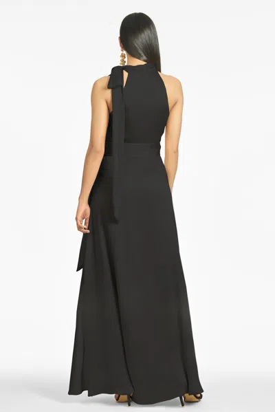 Sachin & Babi Harris One-shoulder Asymmetric Faux Leather Midi Dress In Black