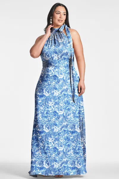 Sachin & Babi Kayla Gown In Mediterranean Blooms