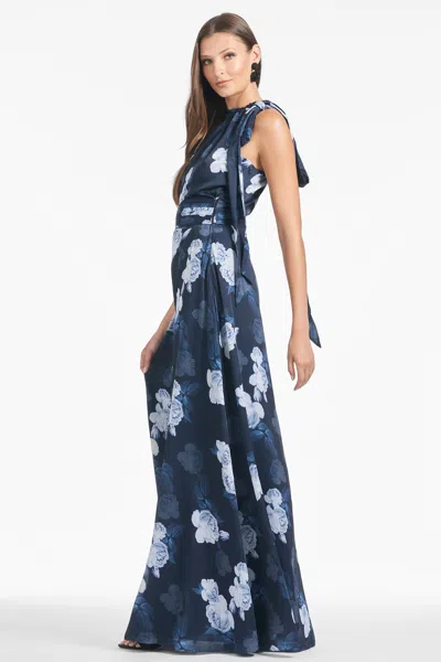 Sachin & Babi Kayla Gown In Midnight Glacial Rose