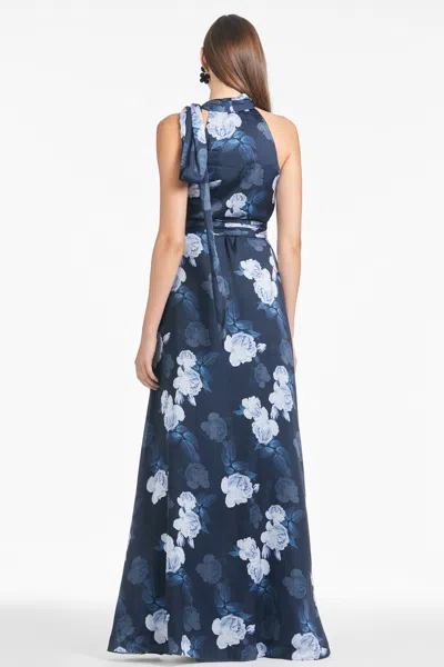 Sachin & Babi Kayla Gown In Midnight Glacial Rose