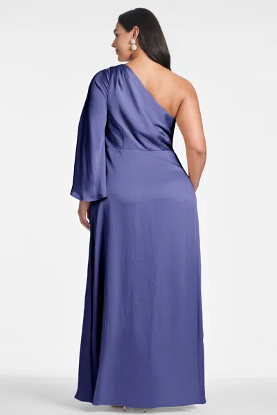 Sachin & Babi Keely One-shoulder Gown In Deep Cobalt
