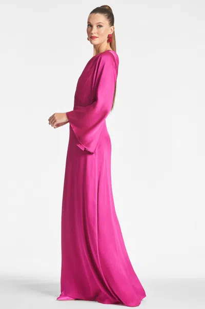 Sachin & Babi Keely Gown In Dragonfruit