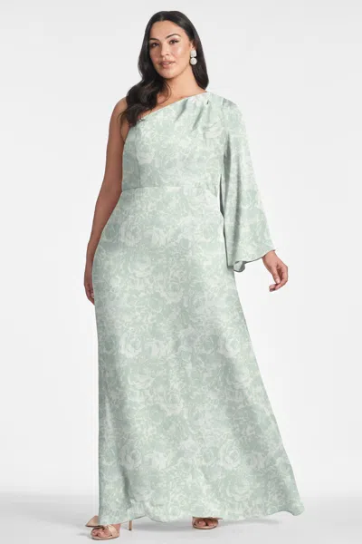 Sachin & Babi Keely Gown In Sage Painted Floral