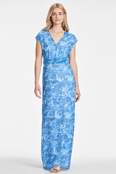 Sachin & Babi Leah Gown In Mediterranean Blooms