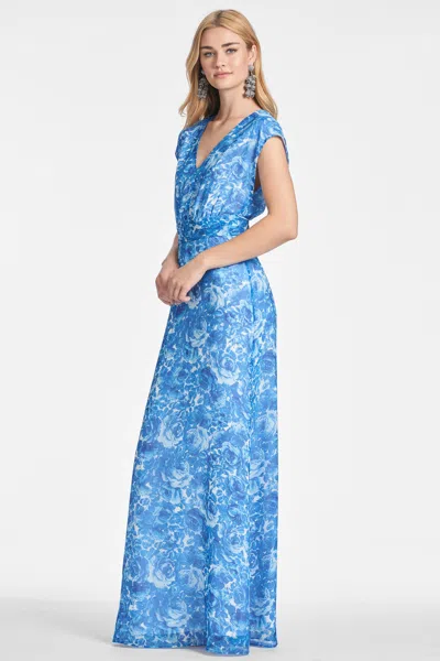 Sachin & Babi Leah Gown In Mediterranean Blooms