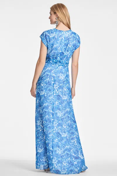 Sachin & Babi Leah Gown In Mediterranean Blooms