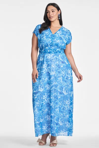 Sachin & Babi Leah Gown In Mediterranean Blooms