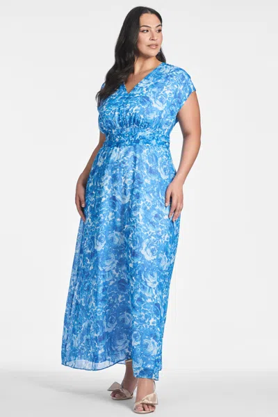 Sachin & Babi Leah Gown In Mediterranean Blooms