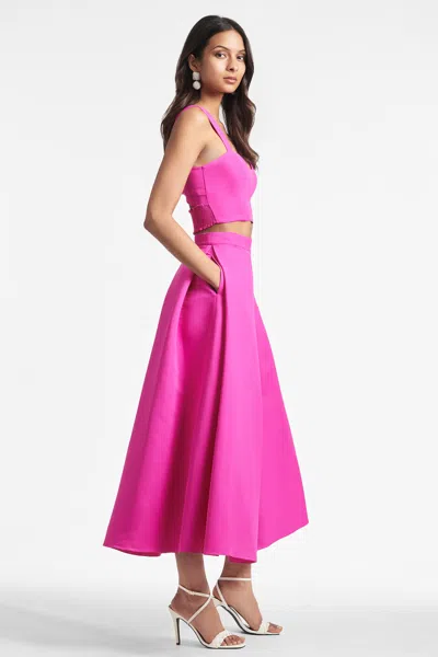 Sachin & Babi Leighton Skirt In Cerise