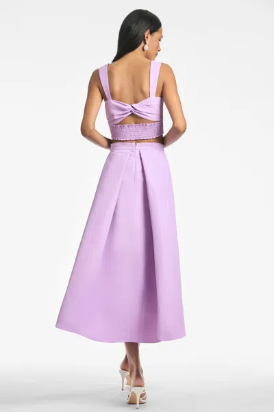 Sachin & Babi Leighton Pleated Skirt In Lilac